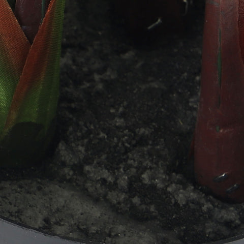 Potted Artificial Rainbow Taro Plant