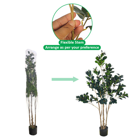 Artificial Rubber Plant