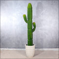 Nearly natural decorative finger cactus plant with vibrant green stems