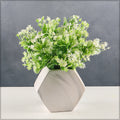 Artificial leaves with flower bunch