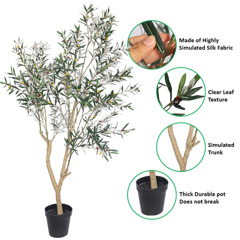 240cm Tall Artificial Olive Plant