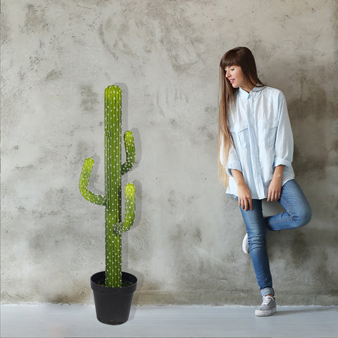 Realistic desert cactus for home decor