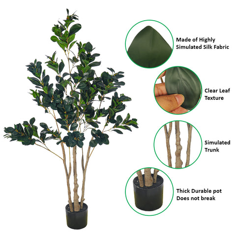 Artificial Rubber Plant