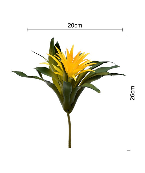 Faux guzmania plant for living room decoration