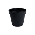 Modern black plastic planters pot