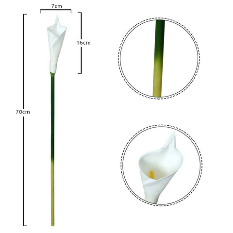 Fake White Real Touch Calla Lily Flower