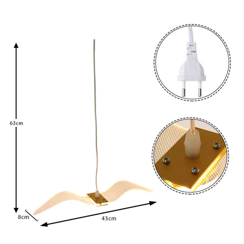 Led Seagull Pendant Ceiling Light