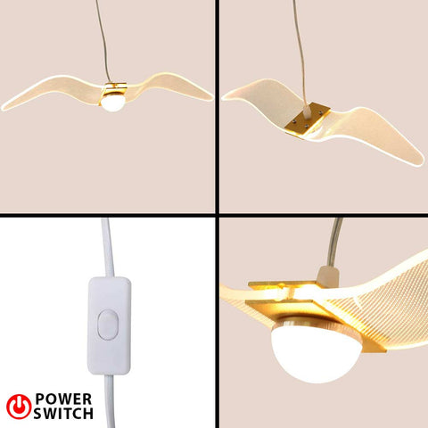 Led Seagull Pendant Ceiling Light