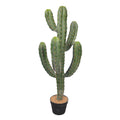 Large artificial cactus in pot