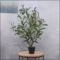 Potted faux olive tree for modern living