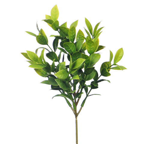 UV resistant artificial green bunch leaves for outdoor decor