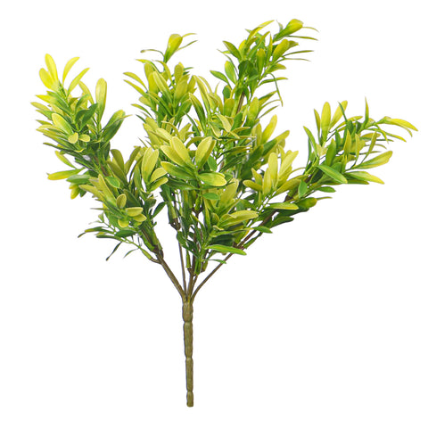 UV resistant artificial green bunch leaves for garden decoration