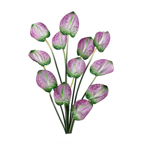 Artificial Single Anthurium Flower Purple