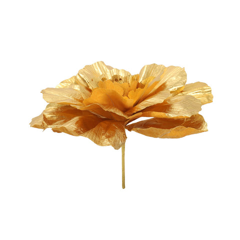 Decoration Peony Paper Flower Wall Gold-PE