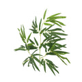 Faux bamboo leaves green