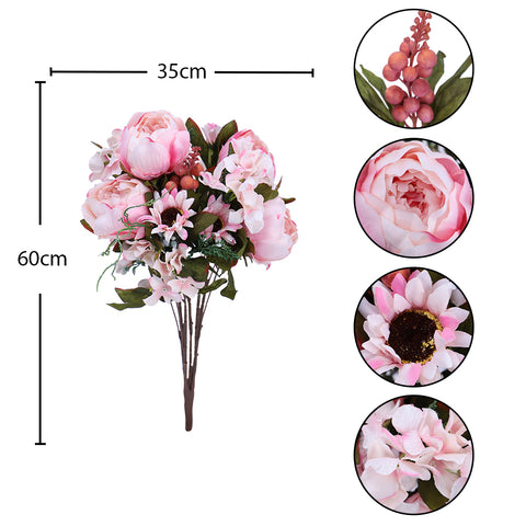 Artificial Silk Mini Peony Flowers