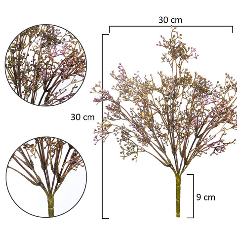 Artificial flower bunch for vase arrangements