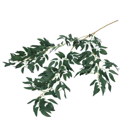 Artificial Italian ruscus willow leaves garland for home decor