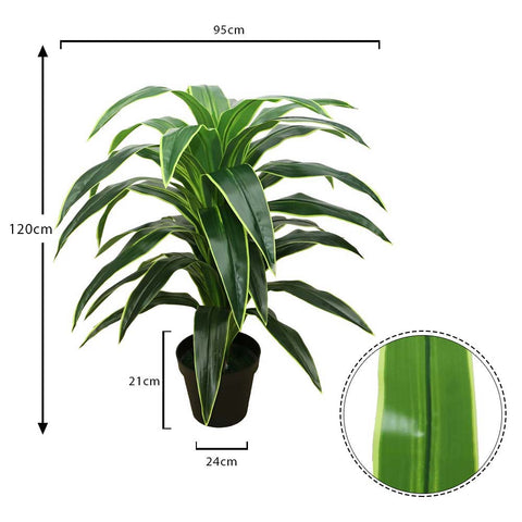 90CM Artificial Dracaena Massangeana Plant