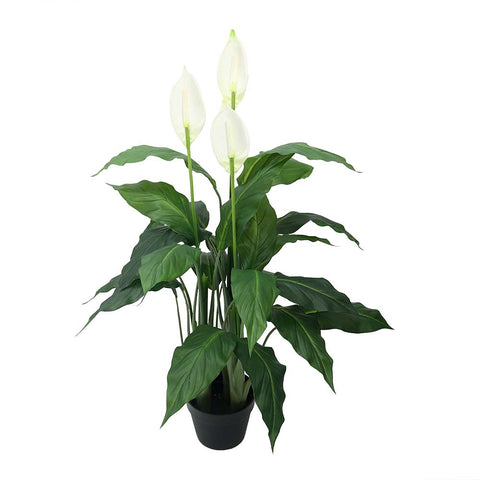 White calla lily plant replica for year-round decor