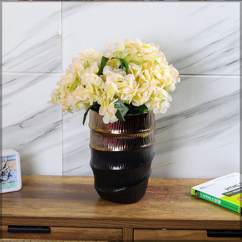 Black Gold Ceramic Vase