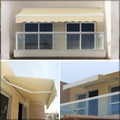 Adjustable window shade for sun protection on windows and patios