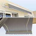 Easy-to-install balcony shade cover on cement wall