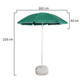 Oversized patio umbrella providing shade