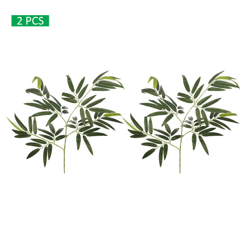 Durable faux bamboo and ficus leaves for garden decor