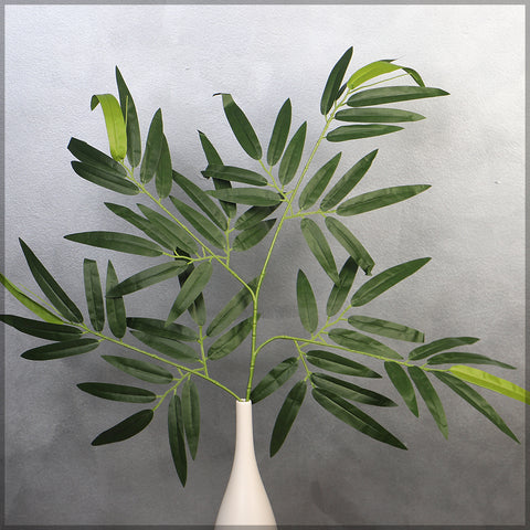 Artificial bamboo and ficus leaves with UV protection for patio decor