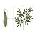 UV protected artificial bamboo and ficus leaves for outdoor use