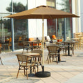 Heavy-duty patio umbrella with adjustable tilt