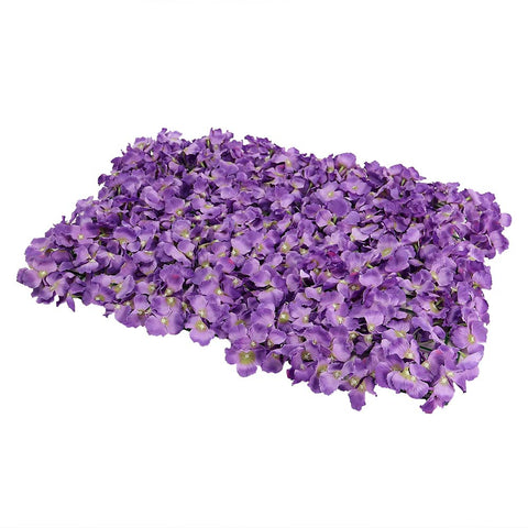 Artificial Hydrangea Wall Panel Purple