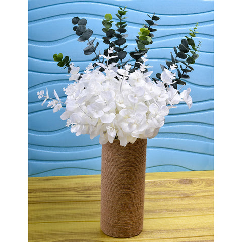 Cylinder Shape Vase With Rope Design