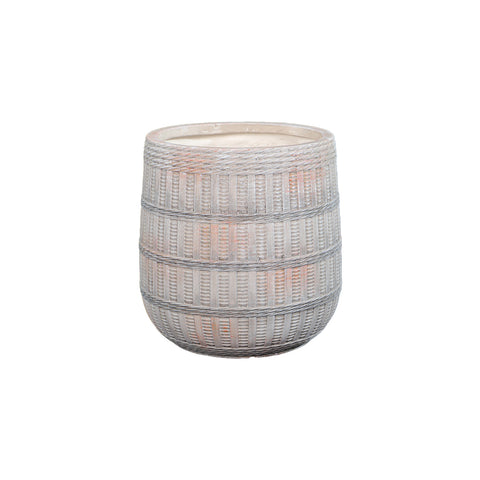 Basket design concrete vase