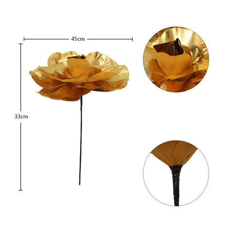 Decoration Paper Flower Wall Gold-PE