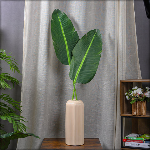 Artificial banana leaves decor