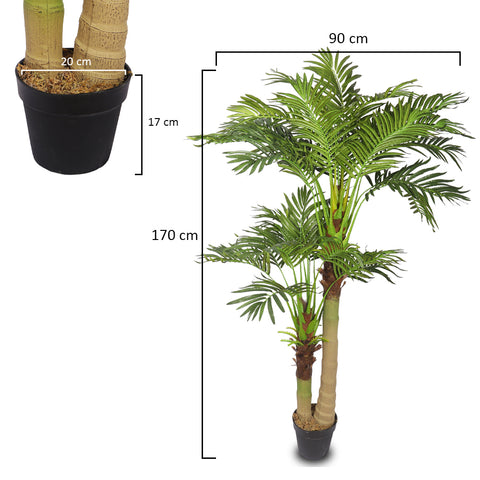 Decorative Artificial Green Palm Plant 1.7m High