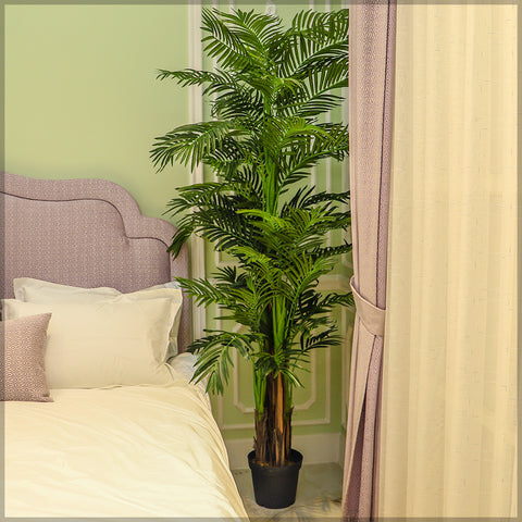 Artificial palm leaves for decoration