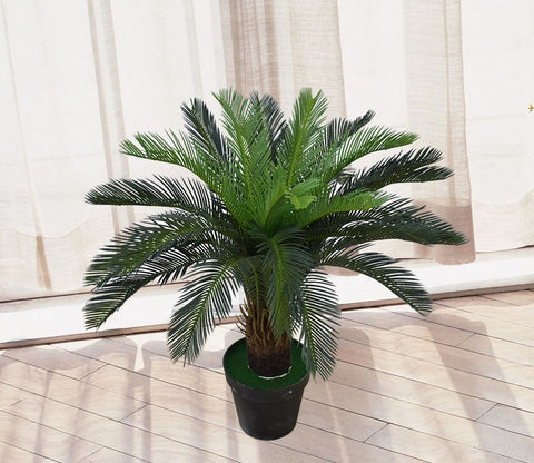 Lifelike artificial plants indoor with realistic greenery