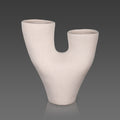 Acacia vessel design ceramic vase for rustic home decor