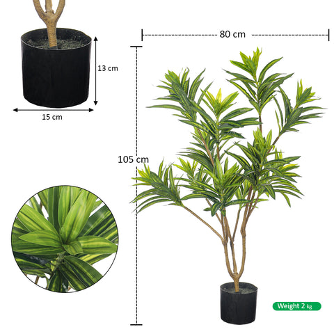 Artificial Potted Dracaena Reflexa