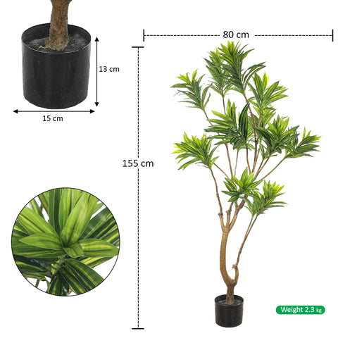 Artificial Potted Dracaena Reflexa