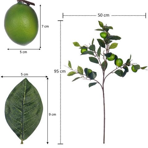 Artificial Lemon Branch with Fruits