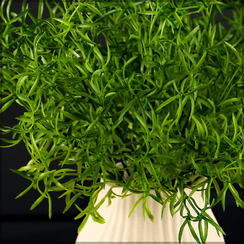 Compact artificial sword plant for low-maintenance greenery