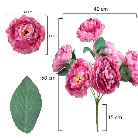 Artificial Silk Peony Flower