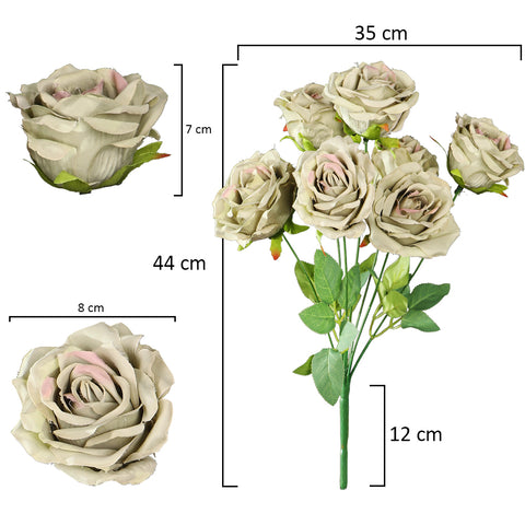 2pcs Artificial Silk Roses