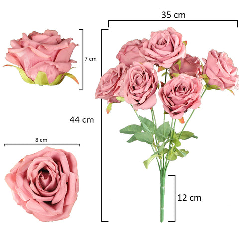 2pcs Artificial Silk Roses