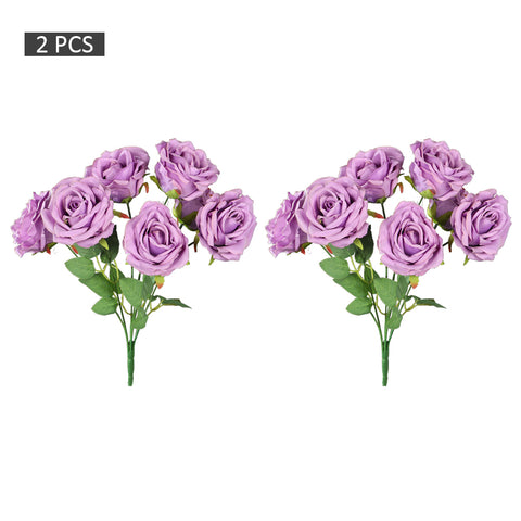 2pcs Artificial Silk Roses