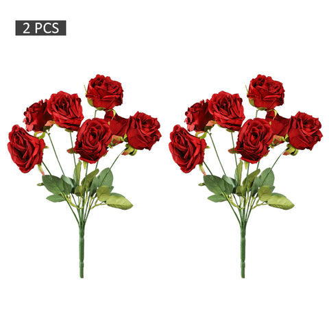 2pcs Artificial Silk Roses